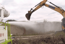 龍口石良鎮拆除一處違建!占地面積約1670平方米——龍口網