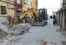 拆除！龍口站北新村小區(qū)內(nèi)違建被集中整治！——龍口網(wǎng)